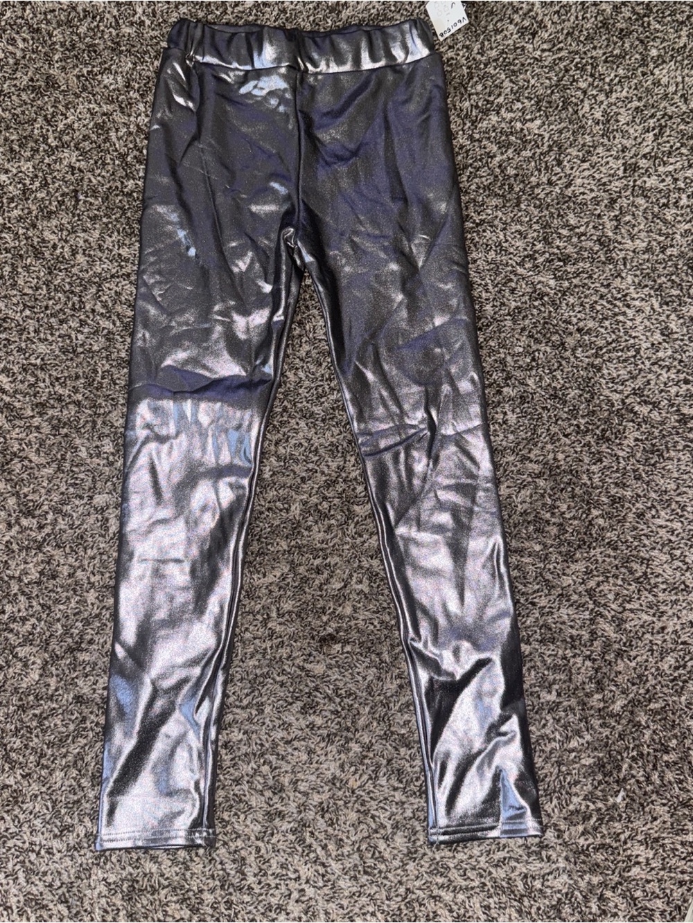 Metallic Silver Women’s Leggings